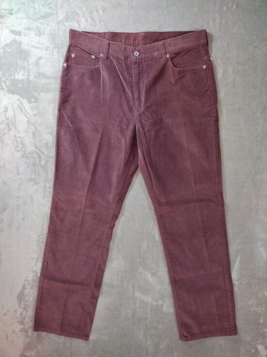 Levi's Denim - Vtg Levis 505 Corduroy Jeans Womens 16M (35×31) Mauve Pink Low Rise Straight Leg
